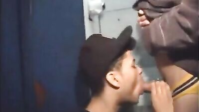 Public Restroom Fuck - Action Bareback