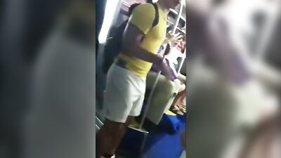 Brazilian Buddies on Bus: Amateur Gay Porn Action!