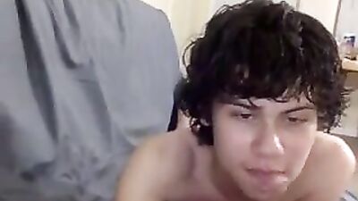 Curly Black Hair Boy Web-Cam Ass Play - Exploring New Heights!