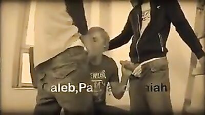 Gay Porn Threesome: Caleb, Paul and Isaiah Action Bareback Group Sex