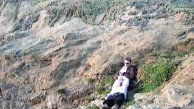 Pacific Coast Wanking: Cum Shots Solo Public Outside