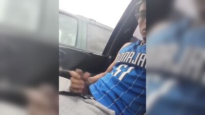 Nice Big Uncut Cock: Public Outdoor Amateurs