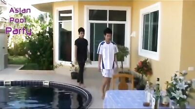 Asian Pool Party: Hardcore Bareback Action with Hot Asian Men!