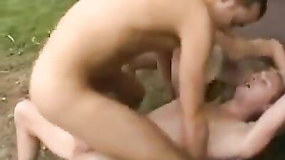 Out for a Walk - The hottest bareback group sex in town!