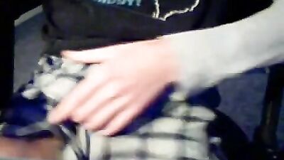 Alaskan Boy With Helping Hand: Hairy Cock Explosion!