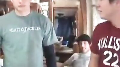 Frat Boys in an RV: Road Trip to Big Cock Amateur Cum Shots!