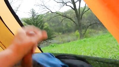Morning Wood in the Great Outdoors - Amateur Cum Shots and Handjobs Galore!