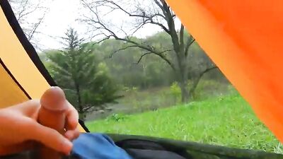 Morning Wood in the Great Outdoors - Amateur Cum Shots and Handjobs Galore!