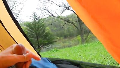 Morning Wood in the Great Outdoors - Amateur Cum Shots and Handjobs Galore!