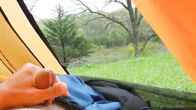 Morning Wood in the Great Outdoors - Amateur Cum Shots and Handjobs Galore!