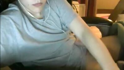 Boys Sperm Bank Over His Shirt - An Amateurs Blissful Cumshot!