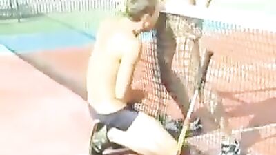Public Tennis Cumshots Oral Delight