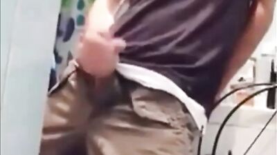 Amateur Cum Shots: Laundry Exposure