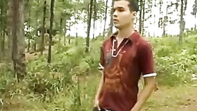Gay Woods Action Bareback Pick-up - Picked up in the Woods