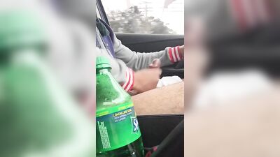 Sticky Situation: One-Handed Drivers Eye Candy