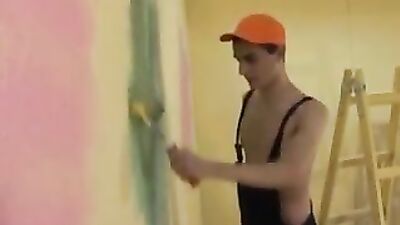 Painting Break: Action Bareback Explosion!