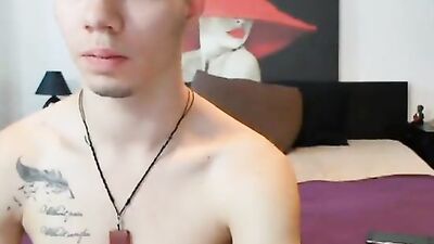 Tattooed Romanian Stallion: Amateur Web-Cam Solo