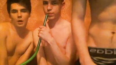 Three Amateur Horny Boys: Naked and Ready for Action!