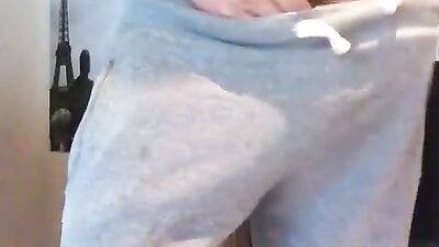 Bulging Sweats: An Amateur Cum Shot Odyssey