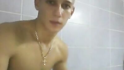 Gay Porn Bliss in the Bathroom - Sensual Boys Handjob