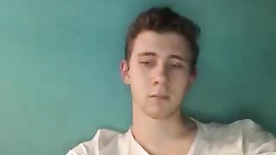 French Gorgeous Boy With Huge Cock Cums On Cam - Great Ass On Doggie Fucking Hot Pink Tight Asshole!