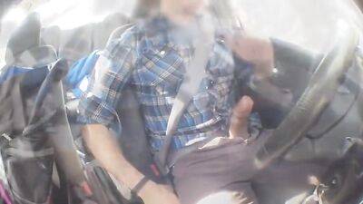 Cocks Galore! Public Outdoor Strokemobile Cumshot Extravaganza!