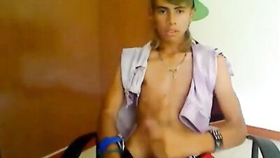Latino Solo Handjob: Revisited - A Very Beautiful Latin Boys New Adventures on Cam!