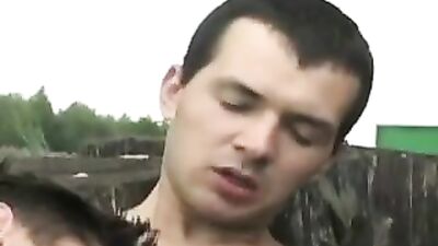 Gay Yard Bareback Action