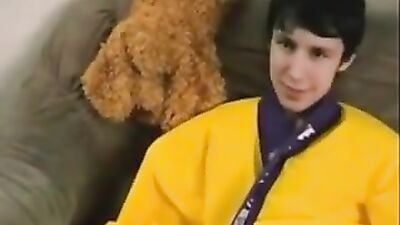 Old Yellow Bathrobe: Amateur Cum Shots Solo