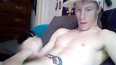 Muscle Cocky Shoots his Load in the Gym!