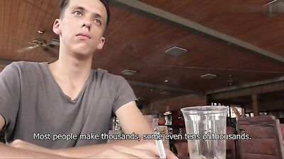 Young Hustler for Cash - Skinny Boys Risky Bareback Adventure