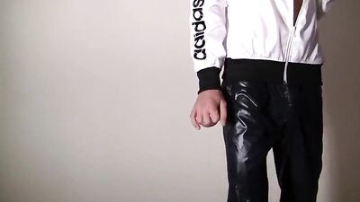 Glanznylon - Shiny Adidas Trackies and Jackets: Straight Boys Solo!