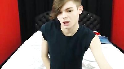 Young Beauty - Effeminate Smooth Webcam Boys Room Solo Handjob Cum Shot