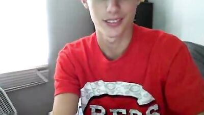 Reds Boy: Cum Shots & Handjob - Sexy Webcam Teen Solo