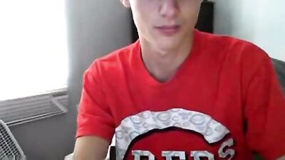 Reds Boy: Cum Shots & Handjob - Sexy Webcam Teen Solo