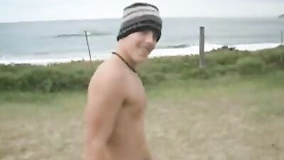 Biking Aussie Freeball Sagger: Public Outside Fetish Amateur
