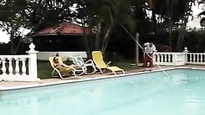 Sunshine...pool...poolboy...what could happen