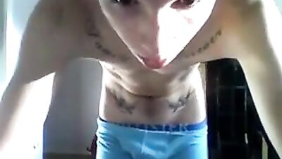 Young Tattooed Twink: Online Sex Show with Cum Shots and Handjobs!