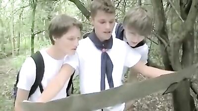 Scouts Gone Wild: Action Cum Shots Group Sex