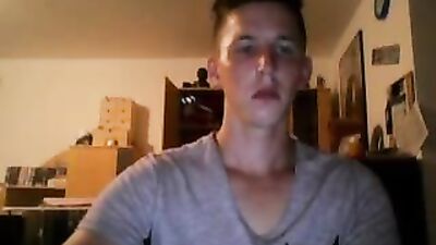 German Webcam Boy - Young Amateur Ass Handjob