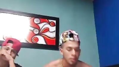 Old Friends Reunite for Steamy Latino Handjobs