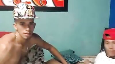 Old Friends Reunite for Steamy Latino Handjobs