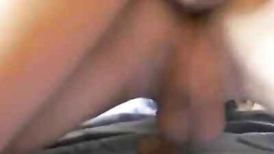 Blue Bed Frenzy: Three Men in Action!