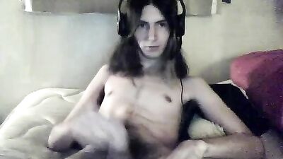 Web-Cam Long Hair Voyeur Ass Play!