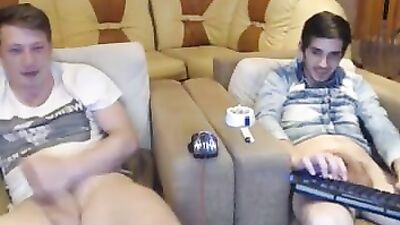 Gangbang Romanian Best Friends Jerk Each Other Cock: Bareback Latino Web-Cam Big Cocks!