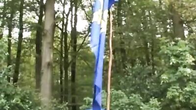 3 Happy Campers: Cum Shots & Big Cocks in Public! - Exclusive Gay Porn Video