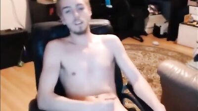 He cums 3 times again! Web-Cam Solo Cumshot Frenzy