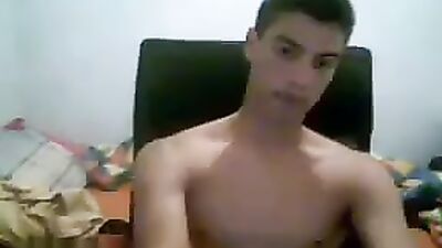 Cum Shots Solo Handjob: Boy Meets Strong Man