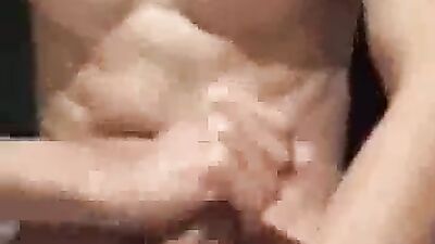 Young Cutie with Six-Pack Explodes in Raw Jizz Fest!