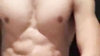 Young Cutie with Six-Pack Explodes in Raw Jizz Fest!